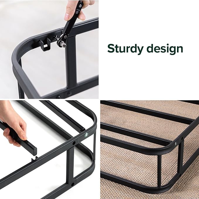 ZINUS 7 Inch King Metal Smart Box Spring, Mattress Foundation, Strong Metal Frame, Easy Assembly