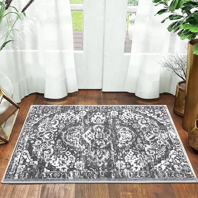 HEBE Indoor Door Mat 2'x3', Washable Welcome Mat - Image 7
