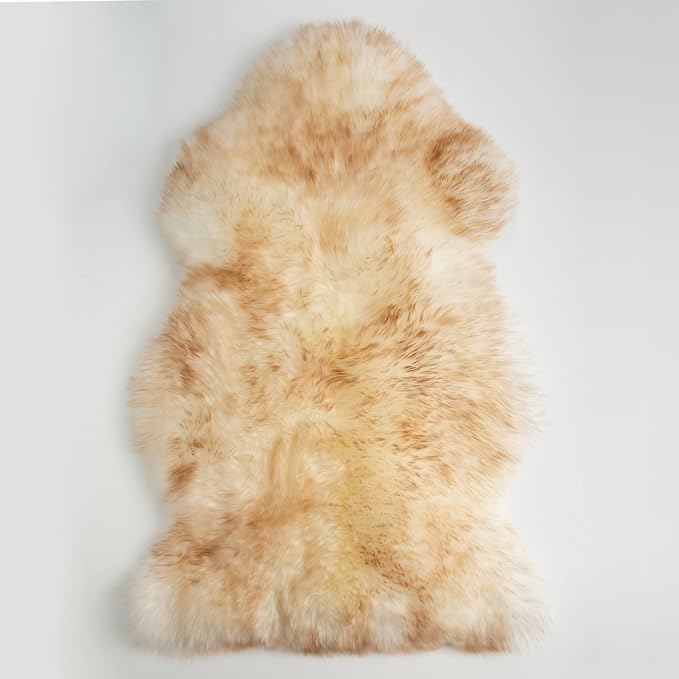 HUAHOO Premium Genuine Sheepskin Rug Real Australia Sheepskin Natural Luxury by HUAHOO