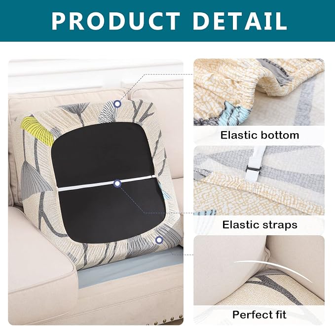 Printed Couch Cushion Covers, Sofa Covers Washable - Image 5