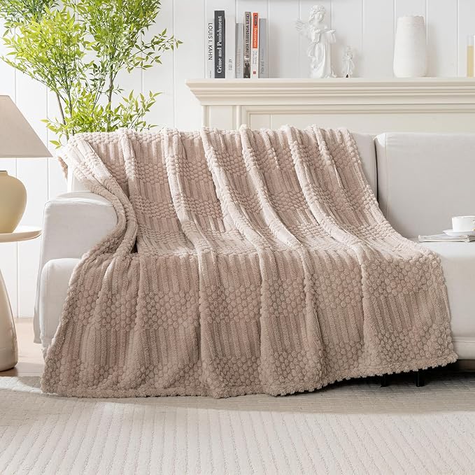 90x104 Inch Brown King Size Blanket - Image 4