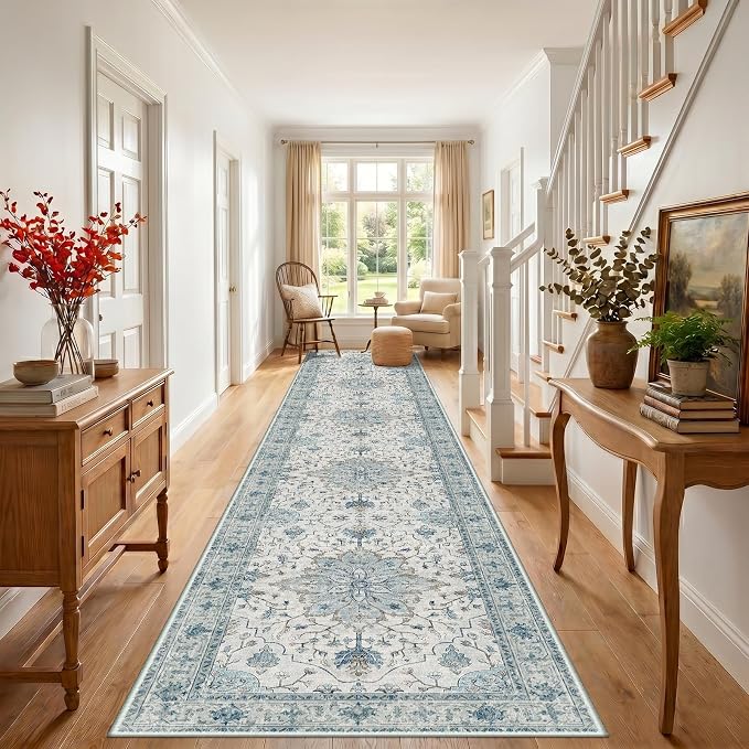 RELEANY Washable Area Rug, Runner 3'x20', Water Repellent, Pet Friendly - Image 3
