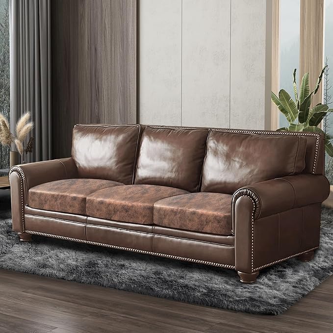 ANARACHON Leather Look Couch Cushion Covers Sofa Seat Slipcovers Sets Couches - Image 8