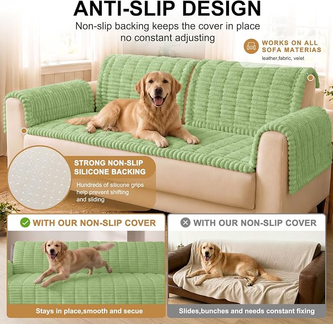 Smiry Couch Cover for Dogs, Non Slip Washable Sofa Protector for Pets | Soft - Image 10