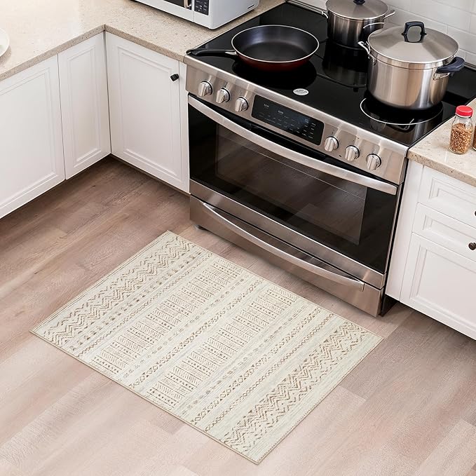 cotiled Washable 2x3 Entryway Rugs: Boho Moroccan Soft Small Rug | Solve Modern - Image 3