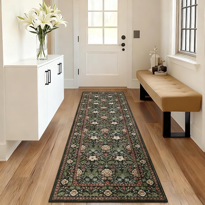 GarveeHome Washable Runner Rug 2x6, Non Slip Floral Kitchen Runner - Image 8