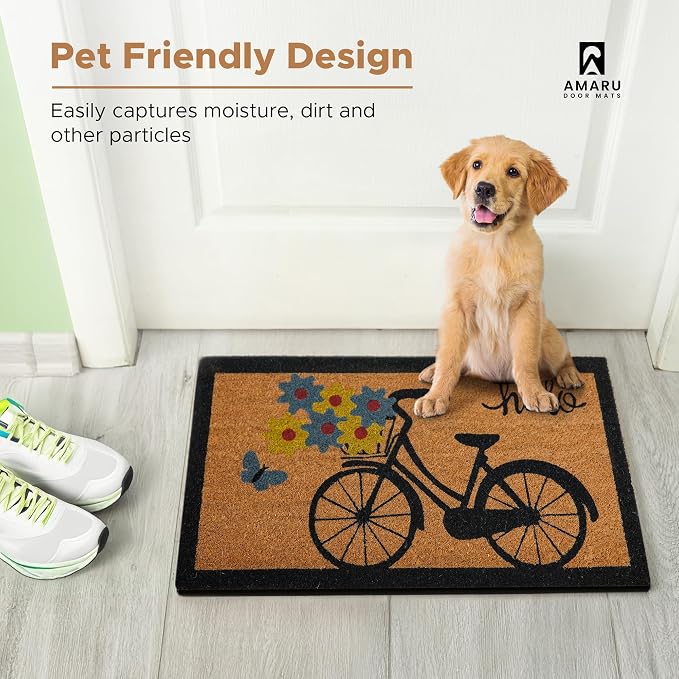 Coir Welcome Mat, 17 x 29 in | 100% Natural Coir, Anti-Shedding, Durable PVC - Image 7