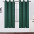 Dark Green Thermal Blackout Curtains/42 x 72 Inch/Set of 2 Panels Room by Lemomo
