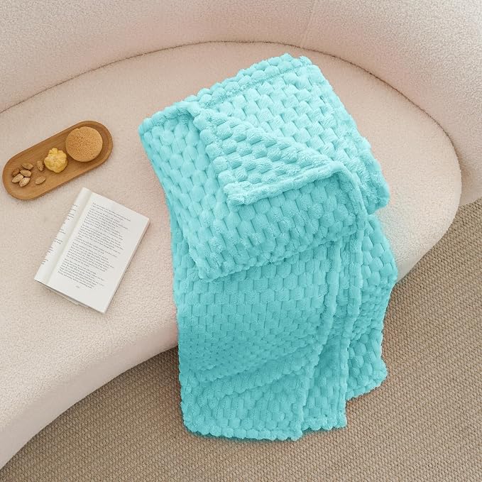 BEDELITE Aqua Twin Blanket for Couch, Soft Cozy Gifts for Women, 60 * 80 | 3D - Image 6