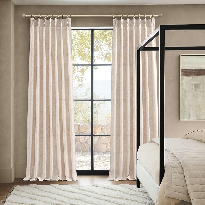 PleatedDrapes Drop Cloth Farm House Tall Curtains - Image 6