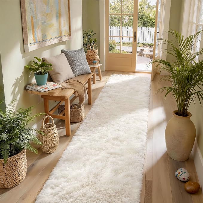 Ophanie Runner Rug for Hallway, 2.5x12 Washable Non-Slip Fluffy Soft Bedside - Image 5