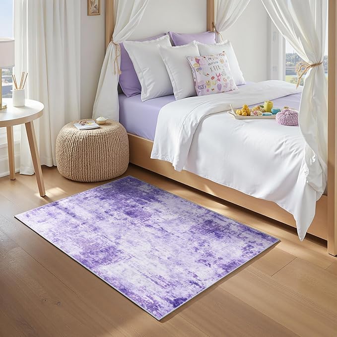 RELEANY Washable 3'x5' Abstract Area Rug - Image 3
