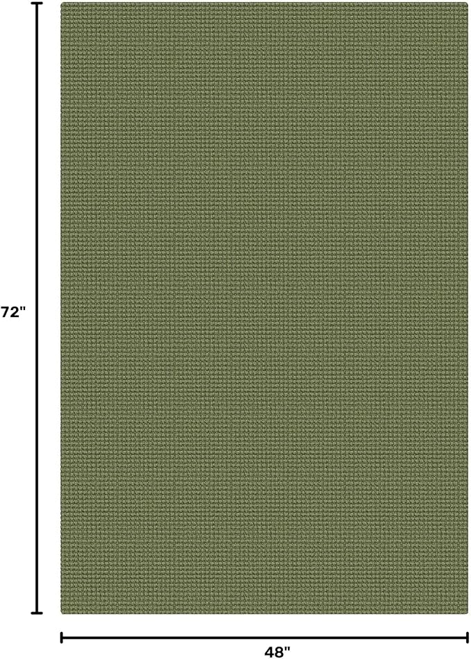 KOZYFLY Washable 4x6 Entry Woven Area Rug, Braided Throw Rugs - Image 2
