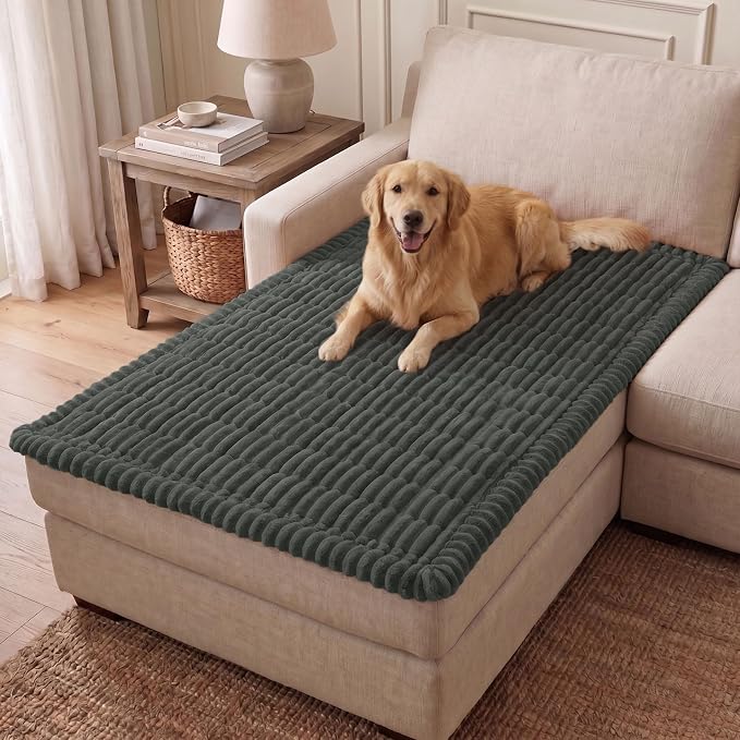 Couch Cover for Dogs, Washable Non Slip Plush Flannel Sofa Protector | Thick by hyha