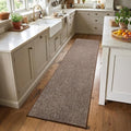 2x8 Coffee/White Runner Rug Washable Non-Slip by Unknown