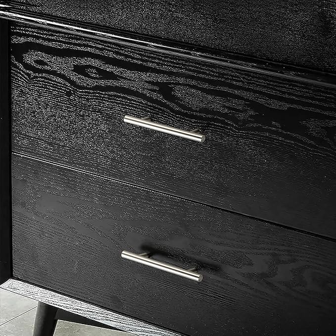 JOY DECOR 25 Pack 5 Inch Cabinet Pulls Kitchen Cabinet Handles with 3 Inch Hole Center Brushed Nickel Cabinet Hardware Stainless Steel Kitchen Drawer Pulls for Cabinets Cupboard, 76mm Hole Centers