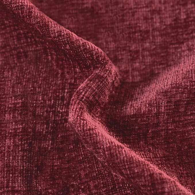 CaliTime Decorative Couch Throw Pillow Covers 24 X 24 Inches Burgundy | Pack of - Image 2