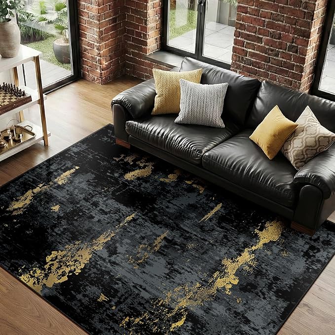 RELEANY Washable 5'x7' Abstract Area Rug - Image 8