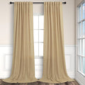 Tan Beige Curtains 96 Inches Long by Pitalk