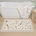 Beige Area Rug 2x3 for Bedroom Kitchen Dog Animal Rug | Ultra-Thin;Boho by WelcometoBabovid