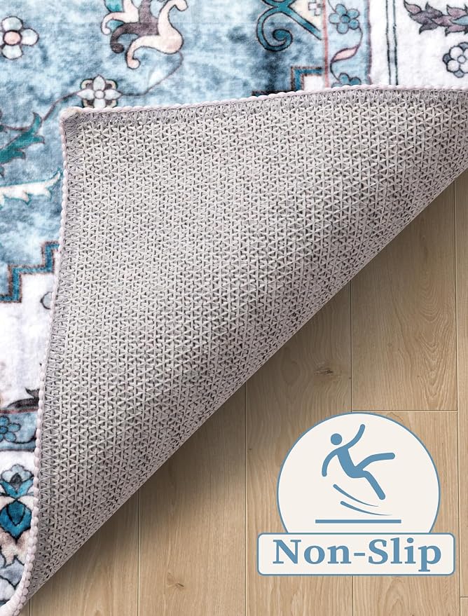 SERISSA 2x6 Washable Non Slip Boho Runner Rug - Image 3