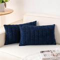 Aegero Pack of 2 Corduroy Decorative Throw Pillow Covers 12x24 Inch by Unknown