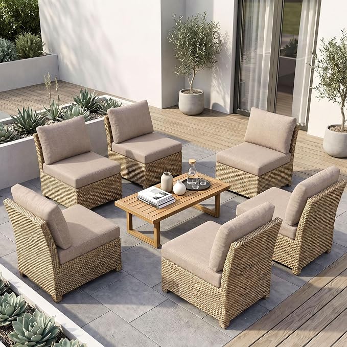 12Pcs Patio Cushion Covers Stretch Outdoor Furniture Protector Slipcovers | - Image 2