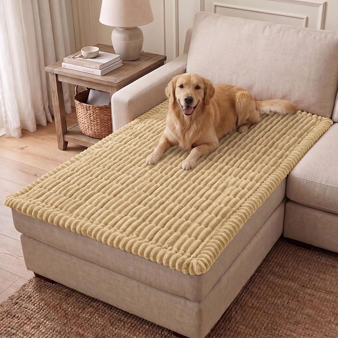Couch Cover for Dogs, Washable Non Slip Plush Flannel Sofa Protector | Thick by hyha