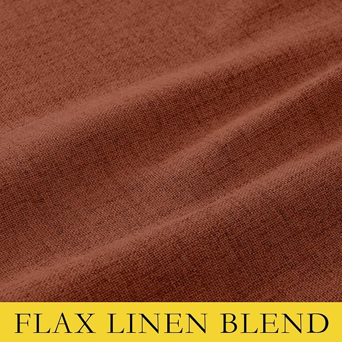 NICETOWN 100% Absolutely Blackout Linen Curtains - Image 9