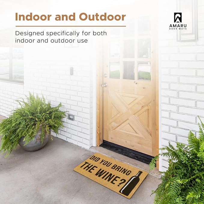 Coir Welcome Mat, 17 x 29 in | 100% Natural Coir, Anti-Shedding, Durable PVC - Image 5