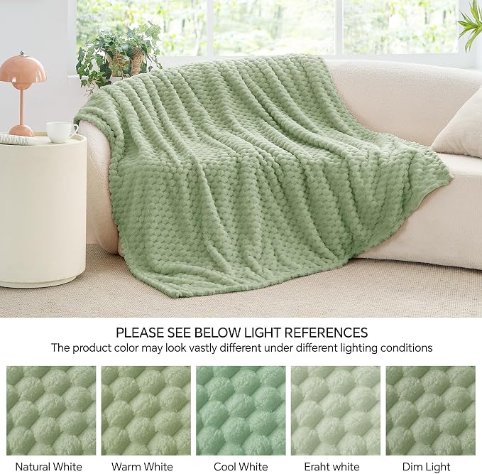 BEDELITE Sage Green Twin Blanket - Image 8