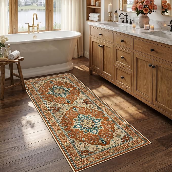 RELEANY Washable Area Rug, Runner 2'6"x5', Water Repellent, Pet Friendly by RELEANY