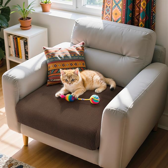 Hokway Couch Cushion Covers Stretch Cushion Covers Sofa Seat Cushion Slipcover - Image 8