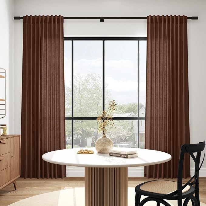 Mocha Brown Curtains 84 Inches Long - Image 6