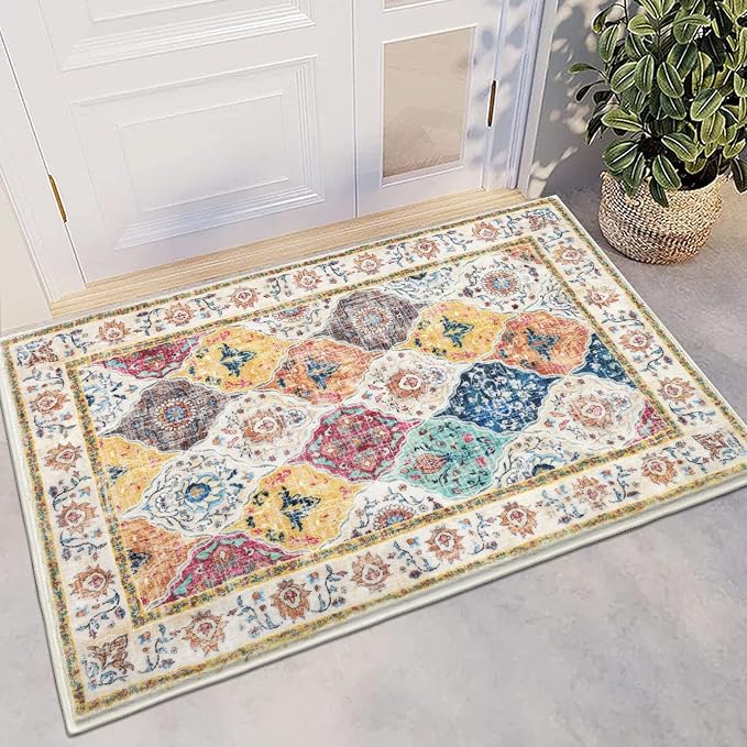 HEBE Indoor Door Mat 2'x3', Washable Welcome Mat by HEBE