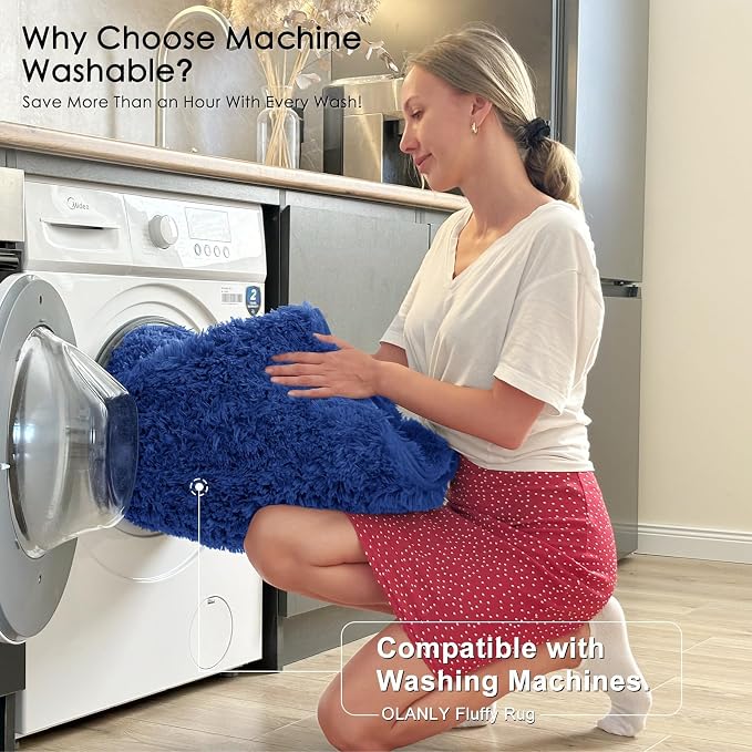 OLANLY 7x12 Machine Washable Large Area Rugs - Image 2