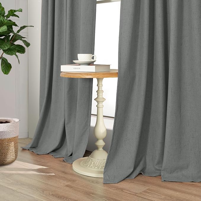 Gray Black Out Curtains 72 Inch Long - Image 8