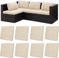 8Pcs Patio Cushion Covers, Outdoor Stretch Cushion Covers, Washable | Stretch by Unknown