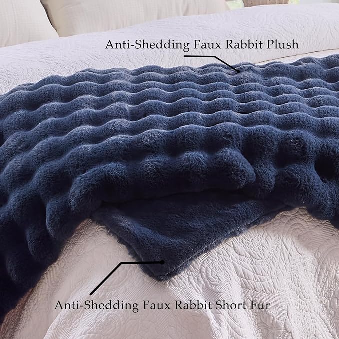 BENVWE Fluffy Faux Fur Throw Blanket - Image 4
