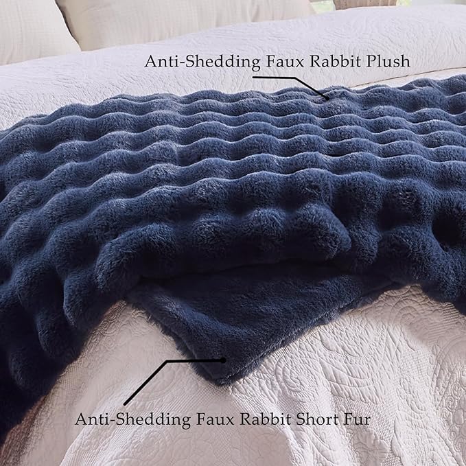 BENVWE Fluffy Faux Fur Throw Blanket - Image 4