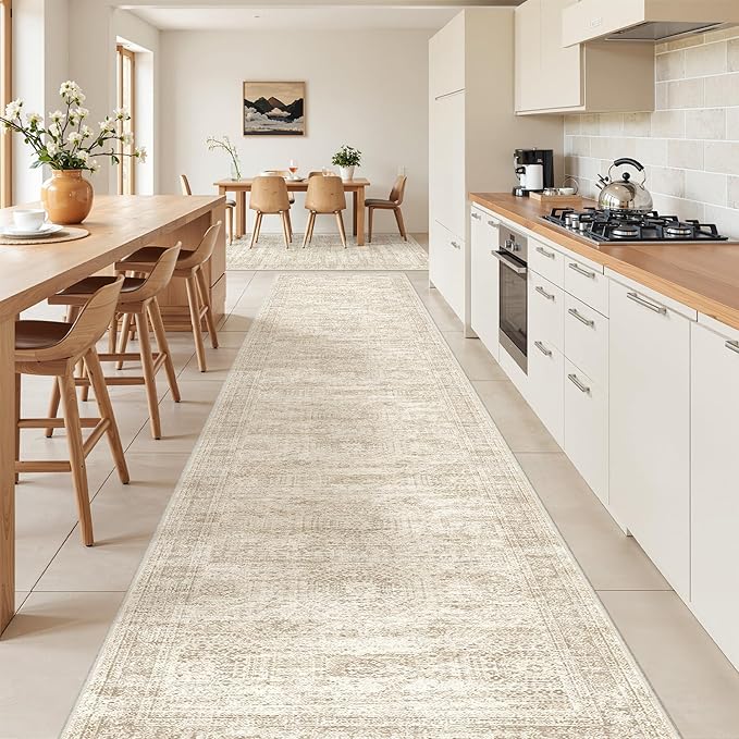 2'6 x 16' Runner Rug Non Slip, Washable Kitchen Rugs, Living Room, Extra Long - Image 4