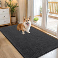 OLANLY Dog Door Mat for Muddy Paws 54x32, Super Absorbent Chenille Mud Mat | by OLANLY