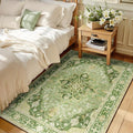 RELEANY Washable Area Rug, Water Repellent, Pet Friendly, Vintage Floral Boho by RELEANY