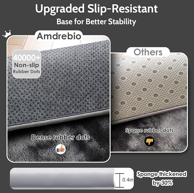 Amdrebio Tie-Dyed Dark Grey Large Round Rug 7Ft - Image 5