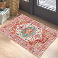 Yamaziot Washable Area Rug, 2x3 Small Boho Vintage Entryway Non-Slip Rug | by Yamaziot