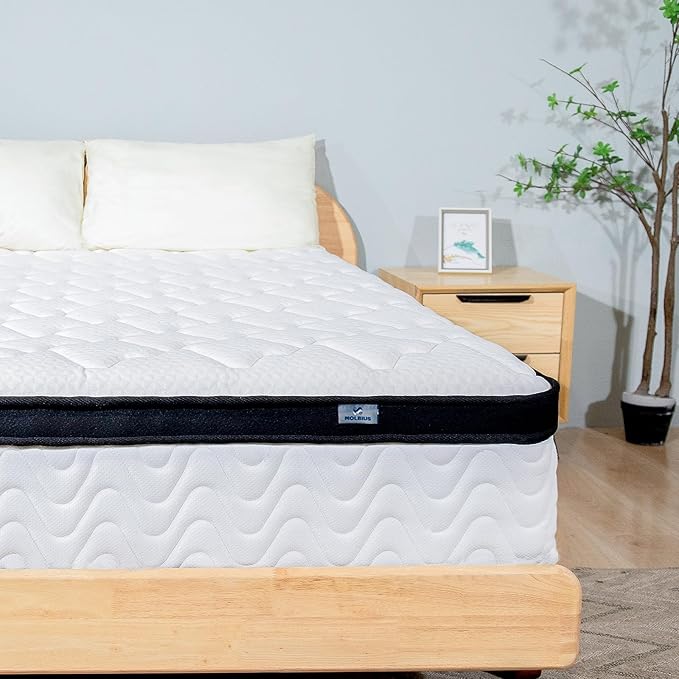 Twin Mattress | 10 Inch Twin Size Hybrid Mattresses in a Box | Medium Firm Memory Foam and Individual Pocket Springs | Fiberglass Free Bed Matress | Breathable | CertiPUR-US