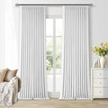Snow White Pleated Linen 100% Blackout Curtains 105 Inches Long | Pinch Pleat by Twodrapes