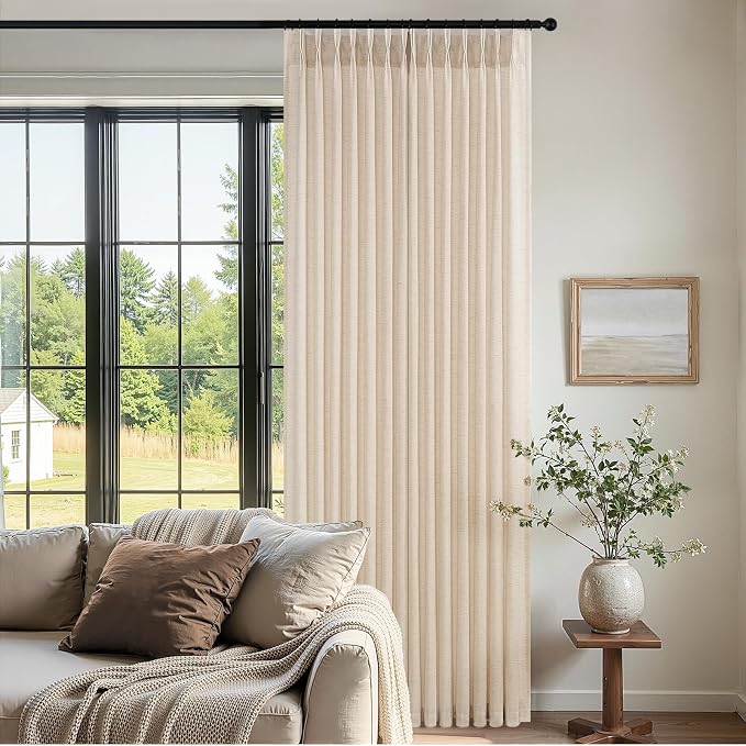 72 Inches Long Pinch Pleated Semi Sheer Curtains - Image 6