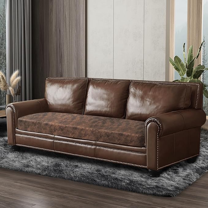 ANARACHON Leather Look Couch Cushion Covers Sofa Seat Slipcovers Sets Couches - Image 8