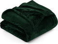 Utopia Bedding Fleece Blanket King Size Forest Green 300GSM Luxury Anti-Static Fuzzy Soft Microfiber Bed Blanket (90x102 Inch)